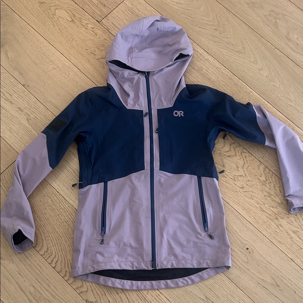 Outdoor Research Navy and Lavender Hooded Jacket